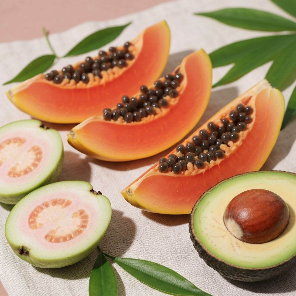 Tropical fruits rich in vitamins